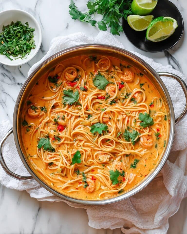 Quick Coconut Shrimp Noodles Recipe
