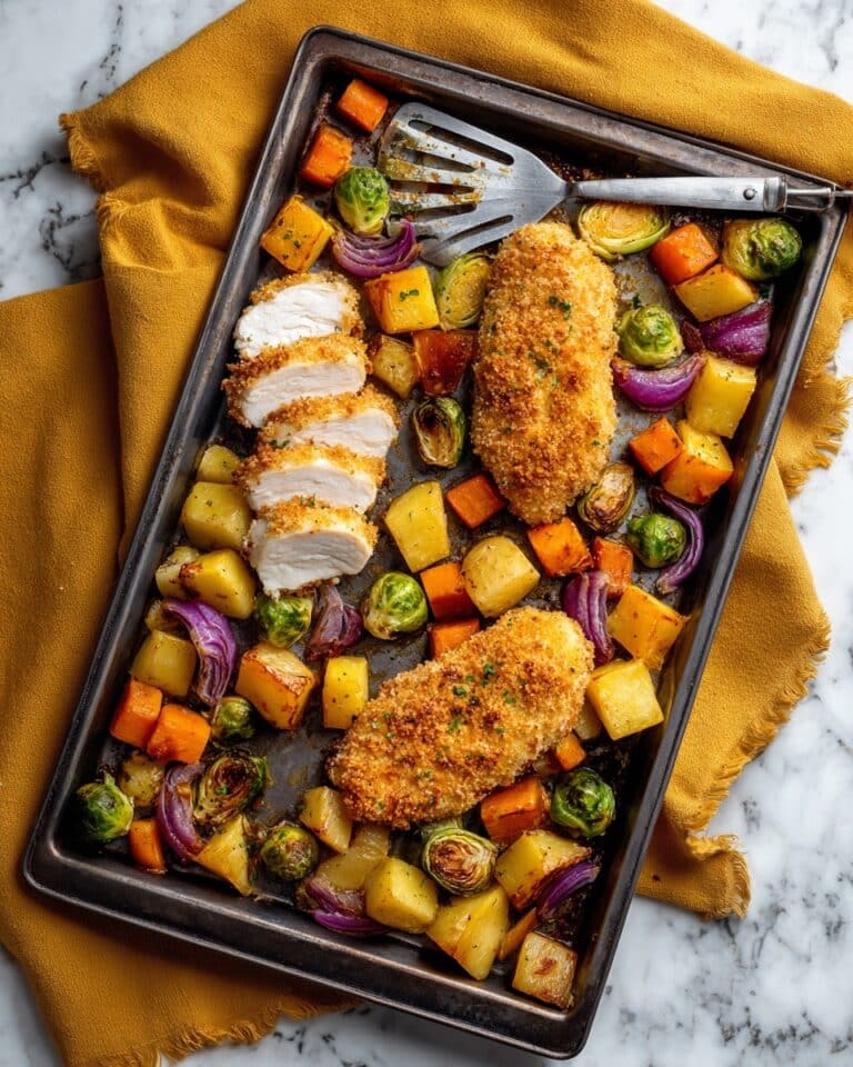 Sheet Pan Parmesan Chicken Breast and Veggies Recipe