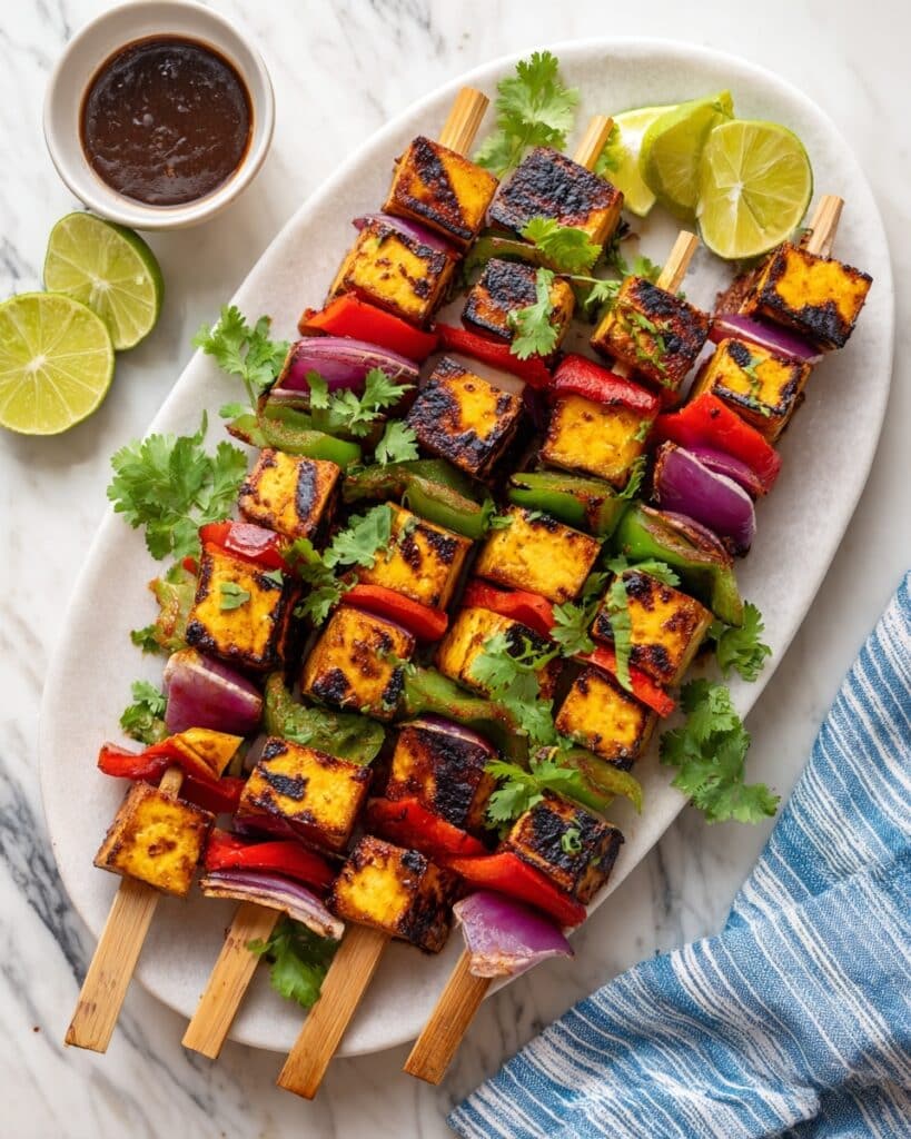 Rainbow Tofu Kabobs Recipe