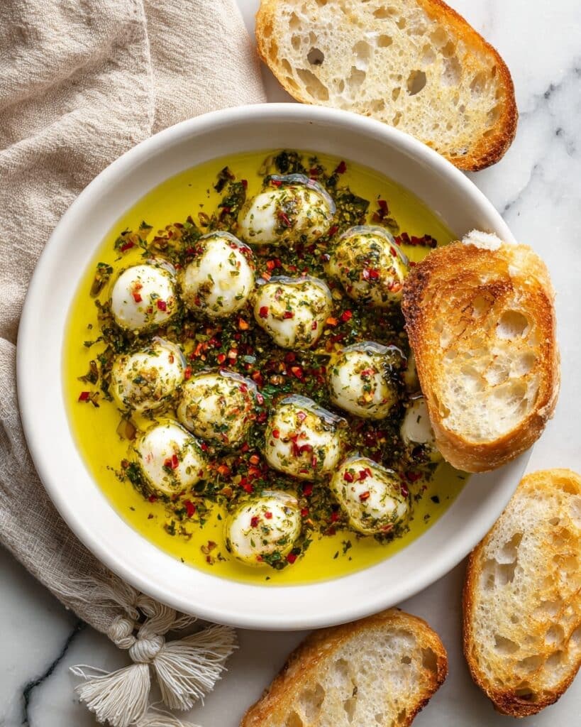 Herb-Marinated Mozzarella Balls Recipe