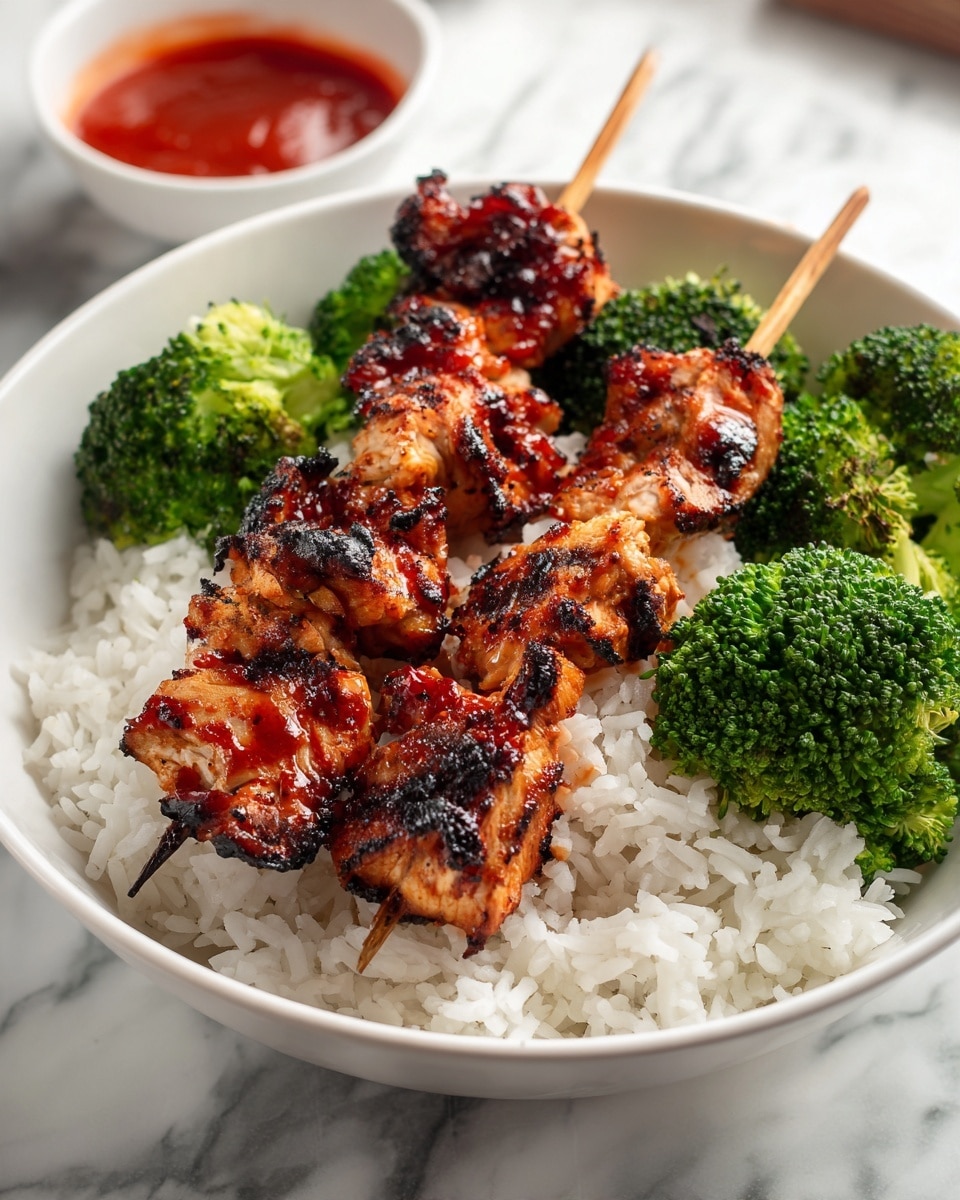 Healthy BBQ Chicken Skewers Recipe