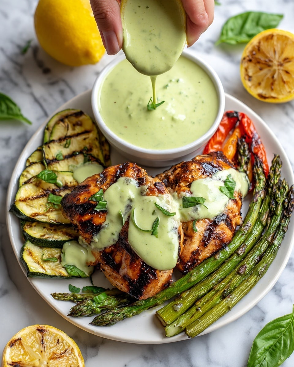 Lemon Pesto Grilled Chicken Recipe