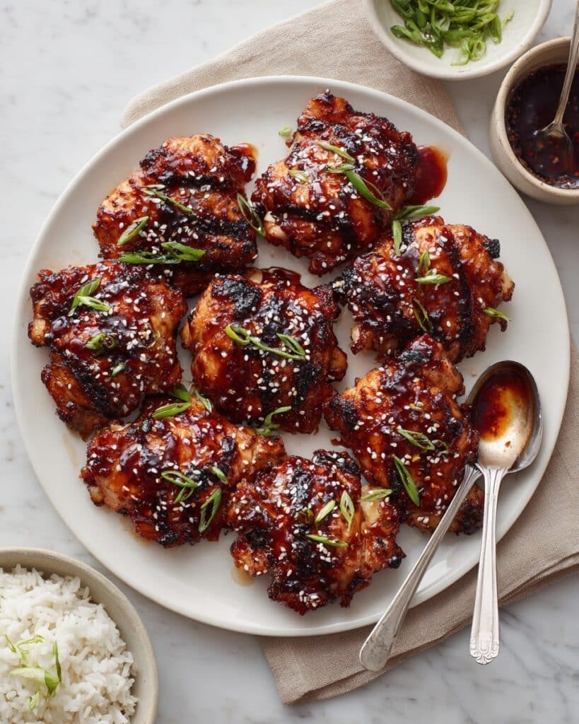 Easy Grilled Teriyaki Chicken Thighs Recipe