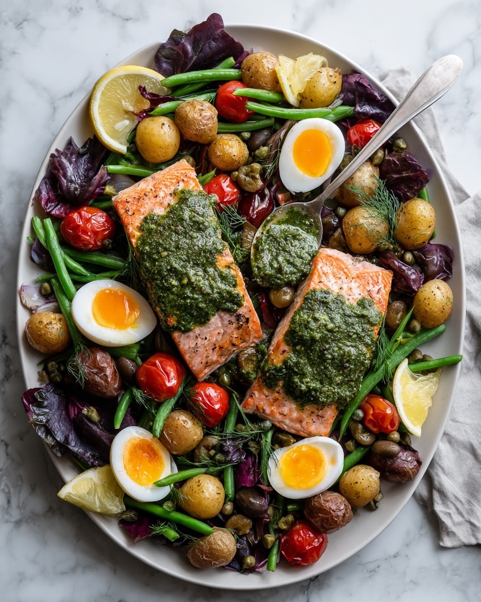 Wild Salmon Niçoise Dinner Salad Recipe