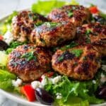 Mediterranean Chicken Patties with Feta and Herbs Recipe