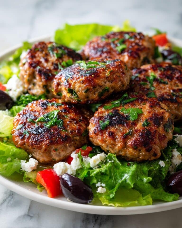 Mediterranean Chicken Patties with Feta and Herbs Recipe