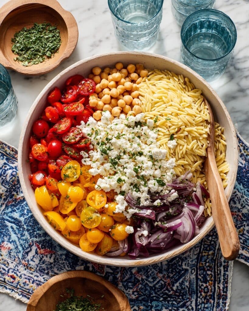 Mediterranean Orzo Pasta Salad Recipe