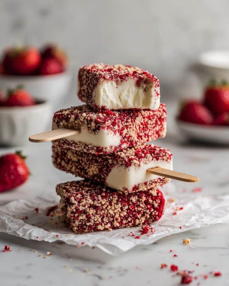 Strawberry Shortcake Ice Cream Bars Recipe