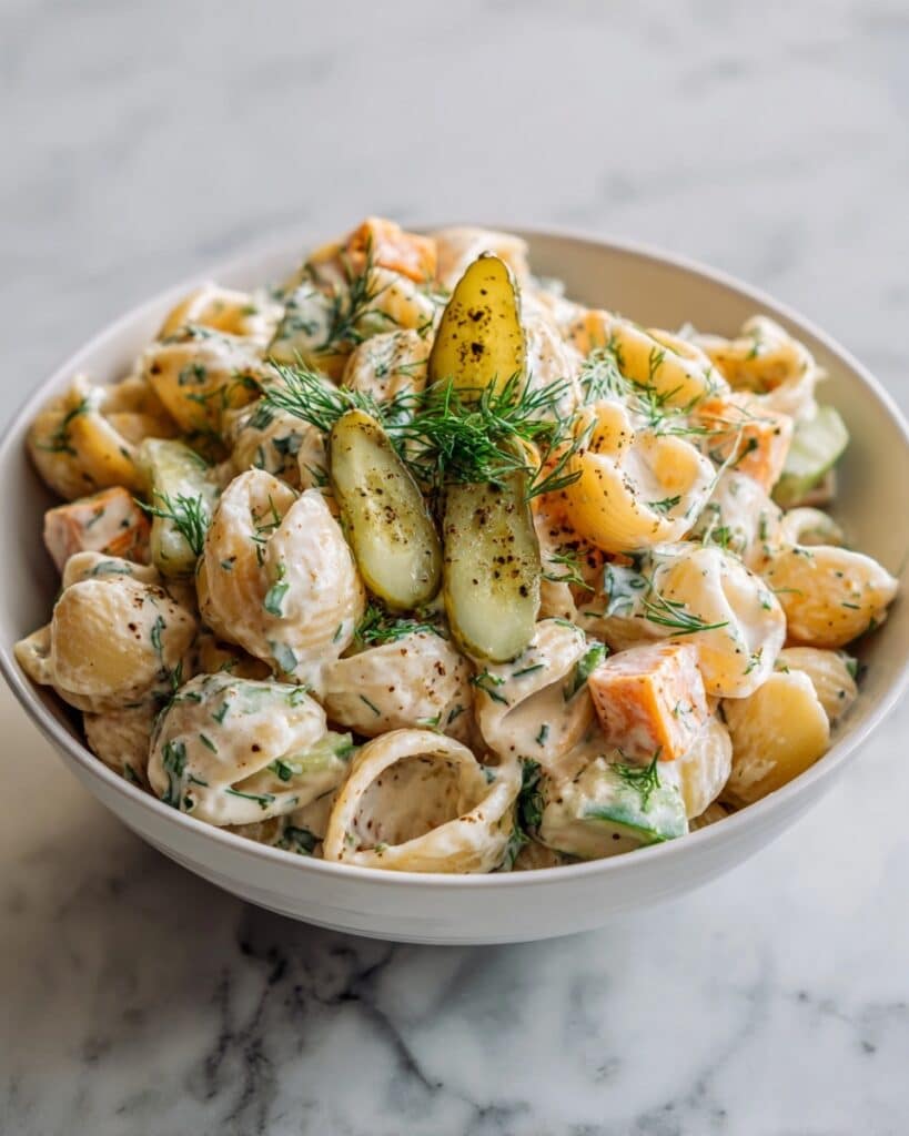 Dill Pickle Pasta Salad Recipe