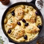 Easy 20-Minute Greek Artichoke and Chicken Thighs Recipe