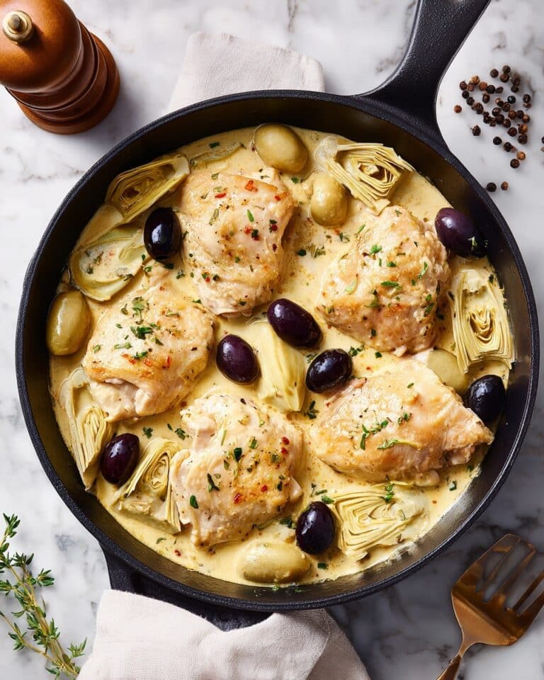 Easy 20-Minute Greek Artichoke and Chicken Thighs Recipe