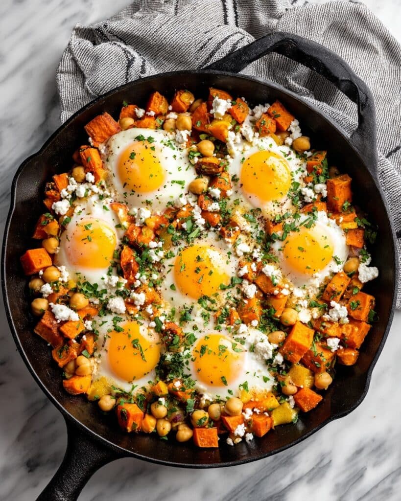 Chickpea Hash with Crispy Potatoes and Vegetables Recipe