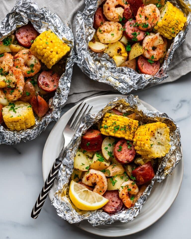 Shrimp Boil Foil Packets Recipe