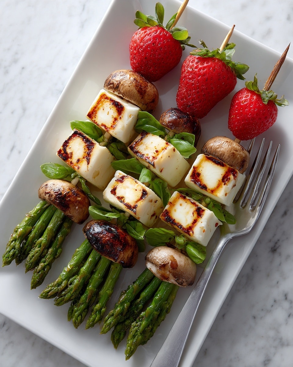 Halloumi & Strawberry Skewers: A Juicy Summer Appetizer Recipe