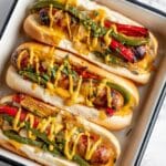Brats with Peppers and Onions Recipe