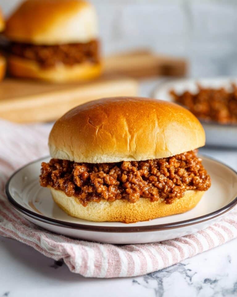 Homemade Sloppy Joes with Lean Ground Beef and Rich Tomato Sauce Recipe