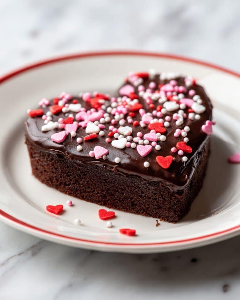 Dipped Heart Brownies Recipe