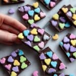 Valentine’s Day Chocolate Bark with Festive Sprinkles and Marshmallows Recipe