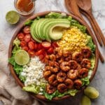Honey-Lime Shrimp Taco Salad Recipe