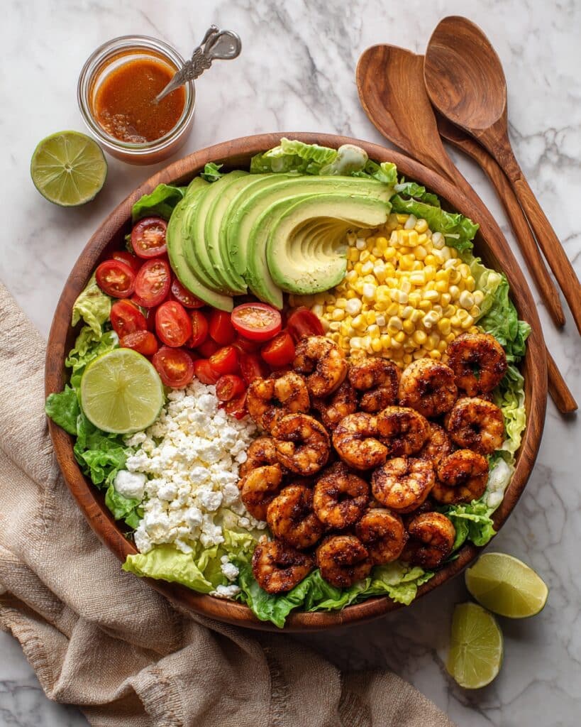 Honey-Lime Shrimp Taco Salad Recipe