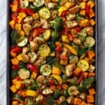 Sheet-Pan Chicken with Rainbow Vegetables Recipe