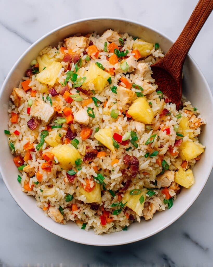 Pineapple Chicken Fried Rice Recipe