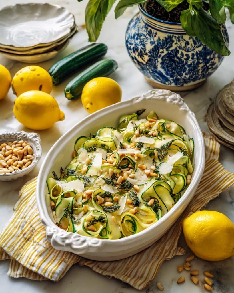 Zucchini Ribbon Salad with Lemon Recipe