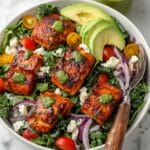 Grilled Salmon Salad with Creamy Cilantro Lime Dressing Recipe