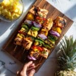 Hawaiian BBQ Chicken Kebabs Recipe