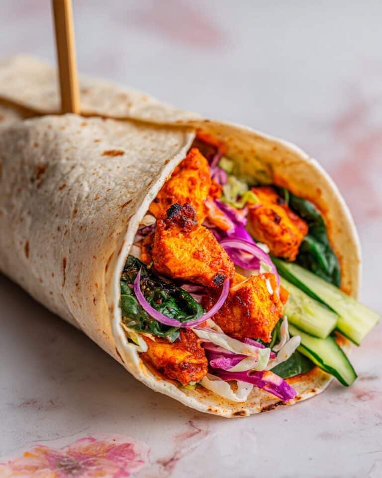 Korean BBQ Chicken Wraps Recipe