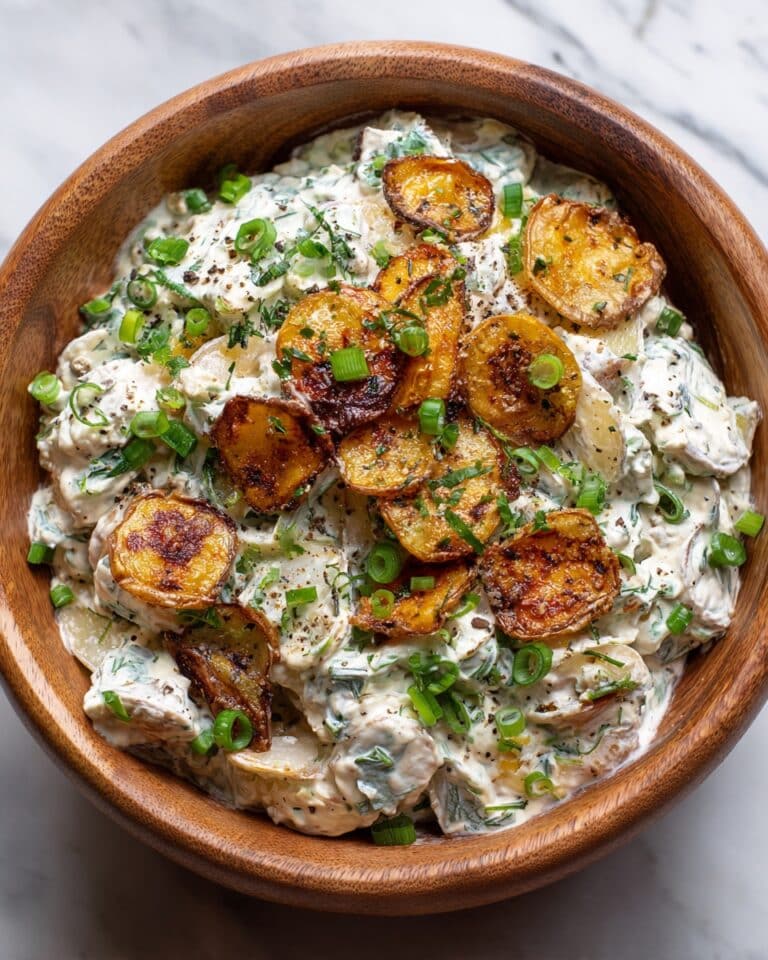 Viral Crispy Potato Salad with Garlic Recipe