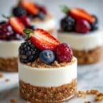 Frozen Yogurt Granola Cups with Berries Recipe