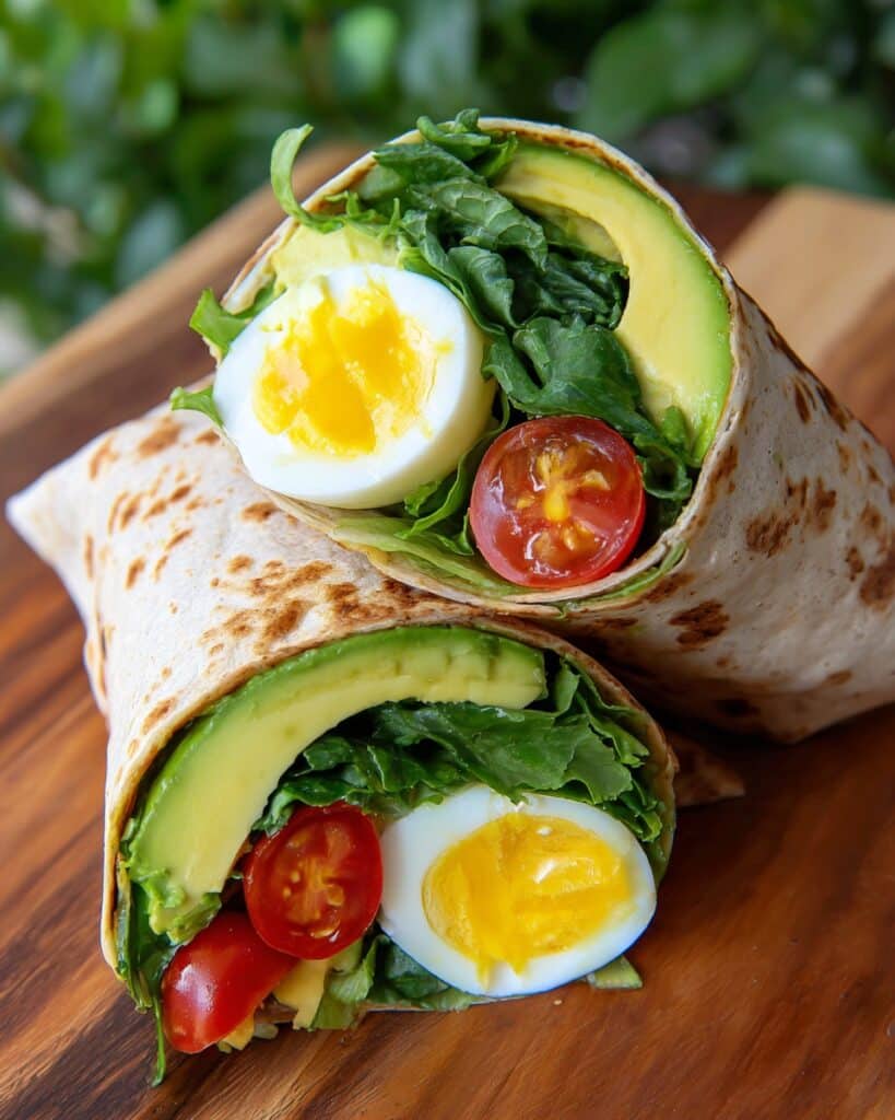 5-Minute Egg Avocado Wrap Recipe