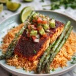 Cilantro Lime Salmon with Avocado Salsa Recipe