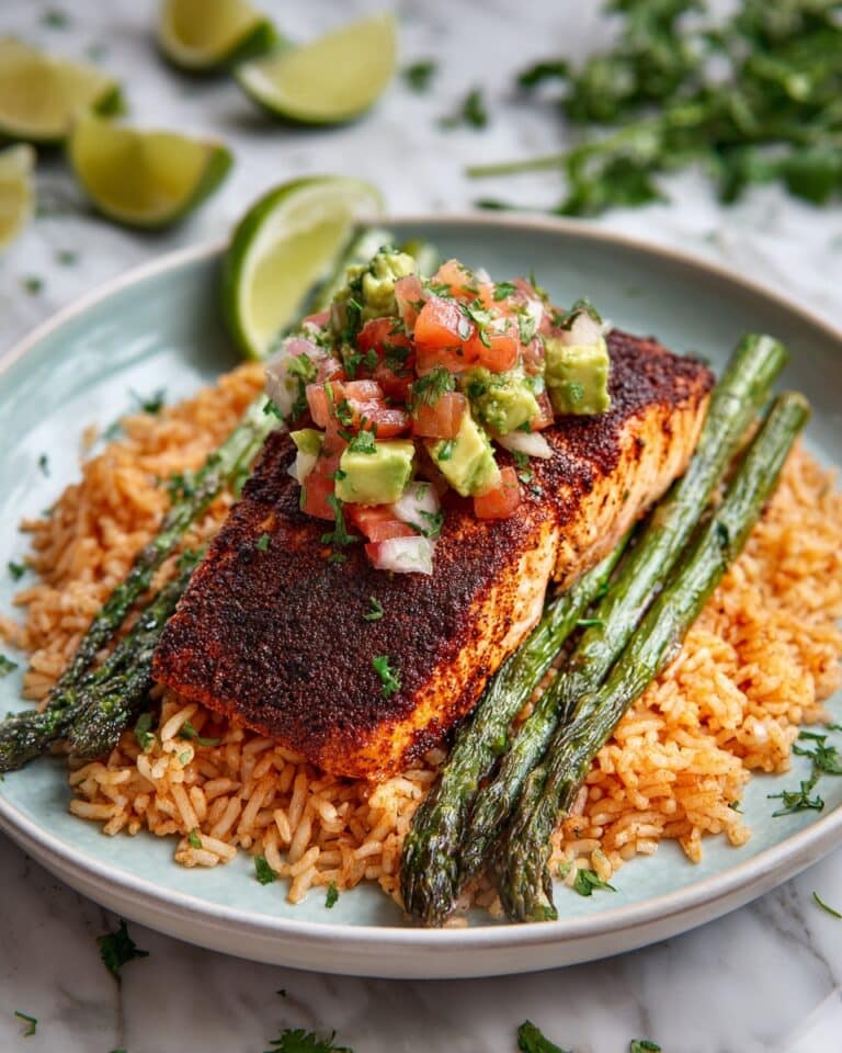 Cilantro Lime Salmon with Avocado Salsa Recipe