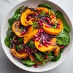 Spinach Salad Stuffed Acorn Squash with Lemon Touch Recipe
